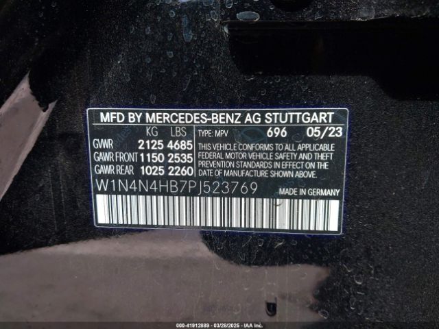 W1N4N4HB7PJ523769 Mercedes-Benz Gla 250 4matic