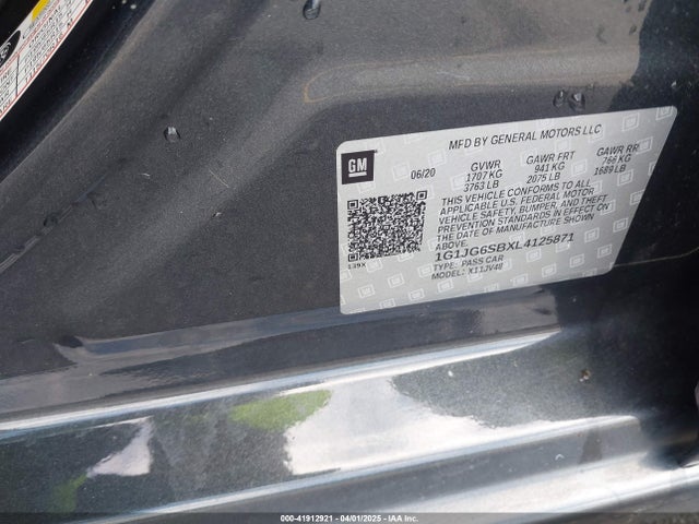 1G1JG6SBXL4125871 Chevrolet Sonic Fwd  1fl 5-door