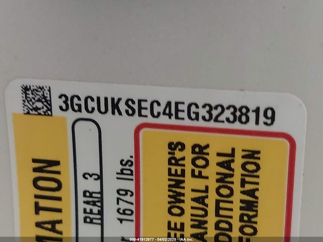 3GCUKSEC4EG323819 Chevrolet Silverado 1500 1lz