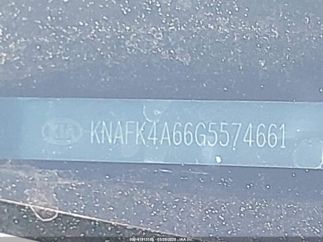 KNAFK4A66G5574661 KIA mpi nu