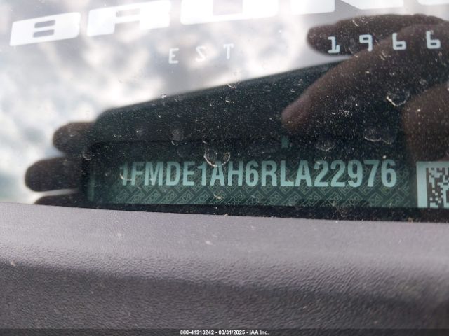 1FMDE1AH6RLA22976 Ford Bronco Black Diamond