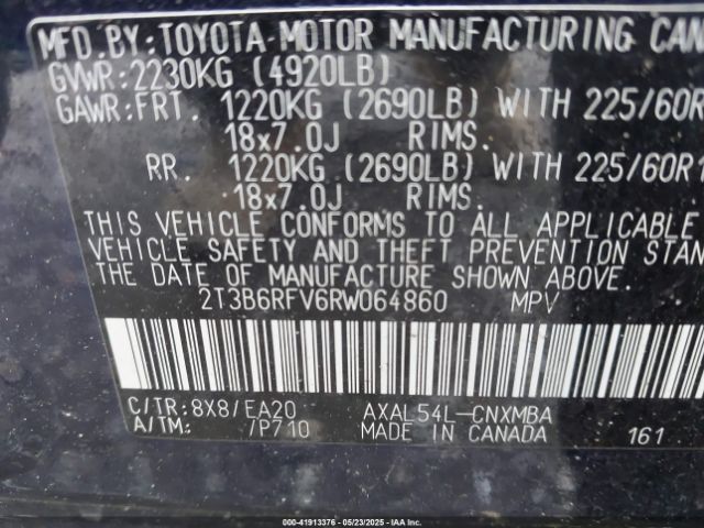 2024 TOYOTA RAV4 HYBRID 2T3B6RFV6RW064860 Photo 8
