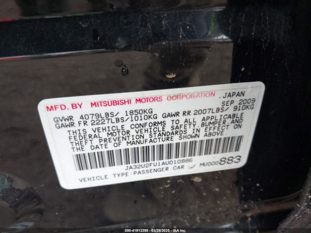 2010 MITSUBISHI LANCER JA32U2FU1AU010886 Photo 8