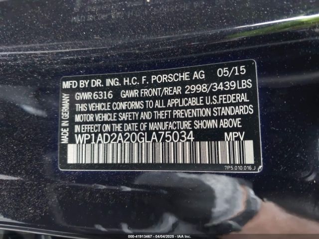WP1AD2A20GLA75034 Porsche Cayenne Gts