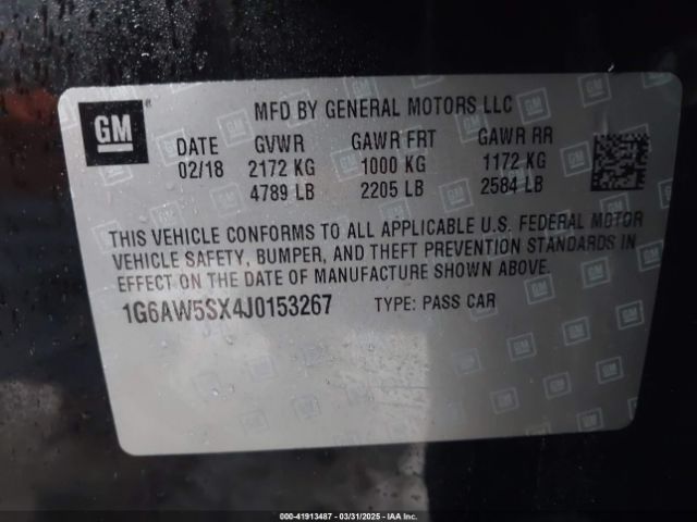 1G6AW5SX4J0153267 Cadillac Cts Standard