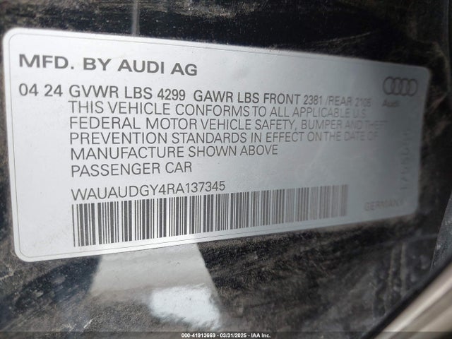 2024 AUDI A3 WAUAUDGY4RA137345 Photo 8