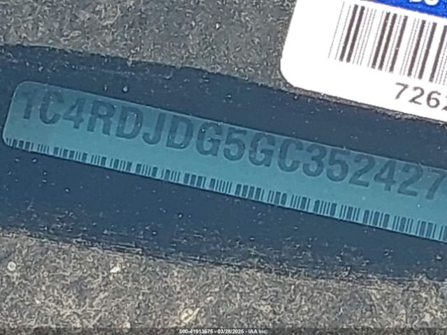 1C4RDJDG5GC352427 Dodge DURANGO LIMITED