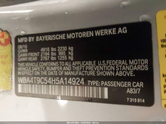 WBA4T9C54H5A14924 BMW 440I