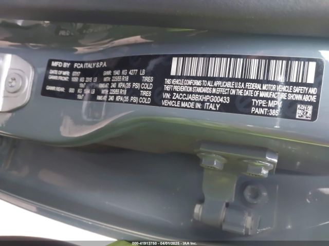 ZACCJABBXHPG00433 Jeep Renegade Altitude Fwd