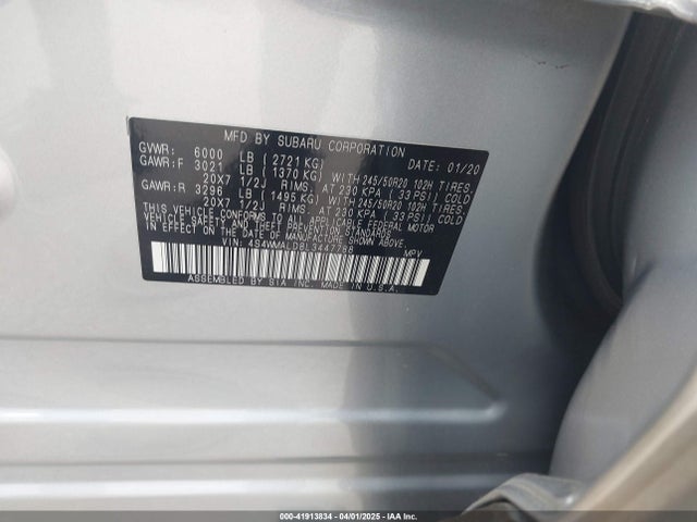 4S4WMALD8L3447788 Subaru Ascent Limited