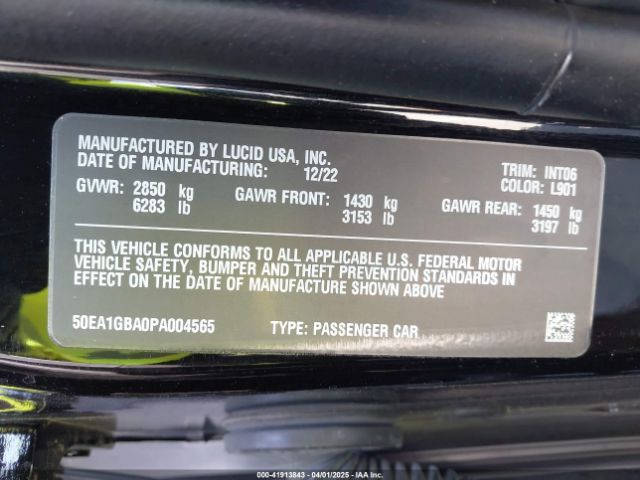 2023 LUCID AIR 50EA1GBA0PA004565 Photo 8