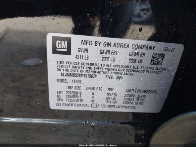 2021 BUICK ENCORE GX KL4MMBS28MB175679 Photo 8