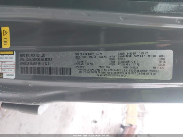 1C4HJXDNXLW346282 Jeep Wrangler Unlimited Willys 4x4