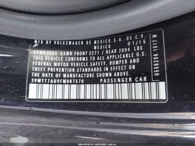3VWTT7AU9FM067570 Volkswagen Golf Gti 2.0t S 2-door
