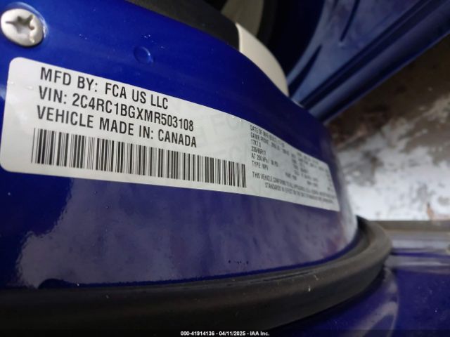 2021 CHRYSLER PACIFICA 2C4RC1BGXMR503108 Photo 8