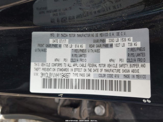 3MYDLBYVXHY194897 Toyota YARIS IA