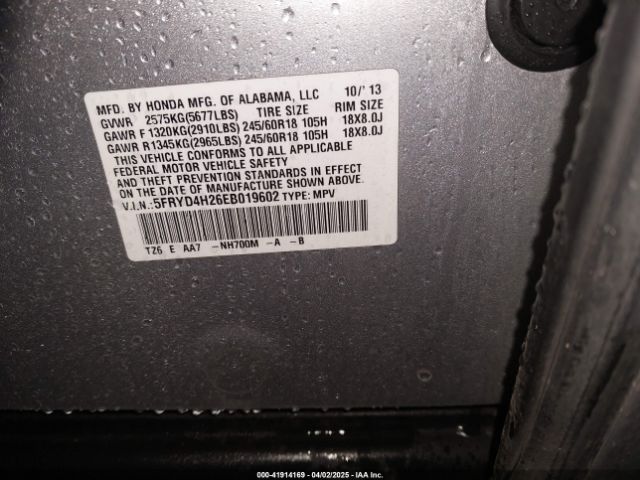 2014 ACURA MDX 5FRYD4H26EB019602 Photo 8