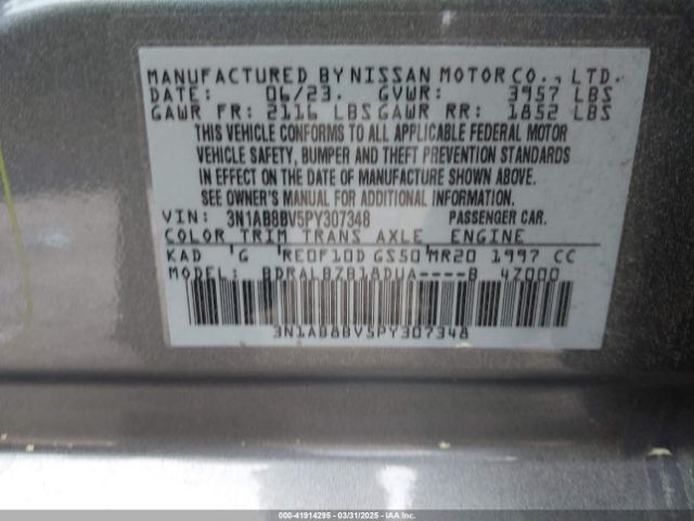 2023 NISSAN SENTRA 3N1AB8BV5PY307348 Photo 8