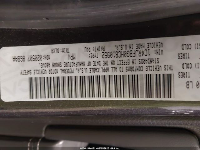 1C4RJFBG0HC810952 Jeep Grand Cherokee Limited 4x4