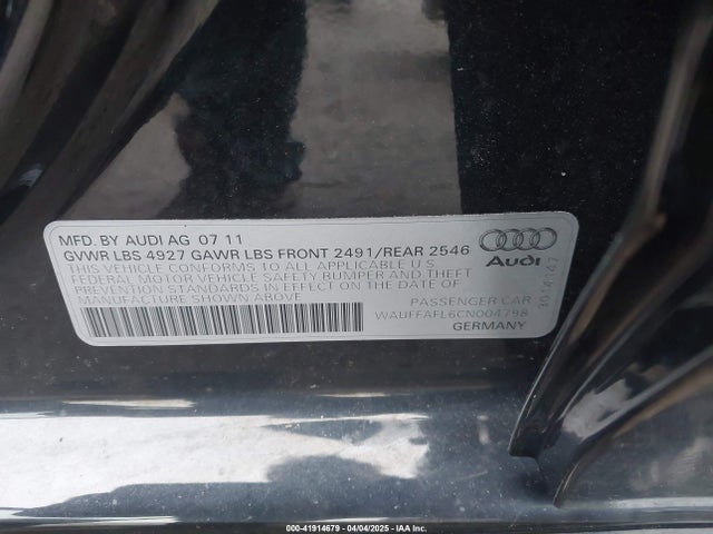 2012 AUDI A4 WAUFFAFL6CN004798 Photo 8