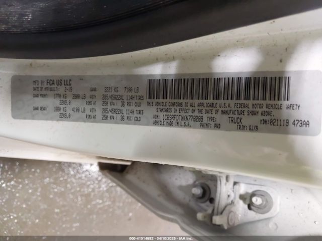 2019 RAM 1500 1C6SRFDTXKN778289 Photo 8