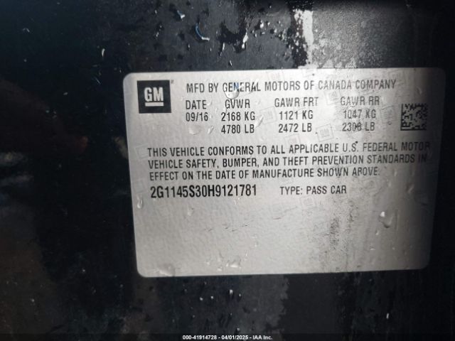 2G1145S30H9121781 Chevrolet IMPALA 2LZ