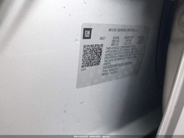 1G1ZD5ST8JF139395 Chevrolet MALIBU LT