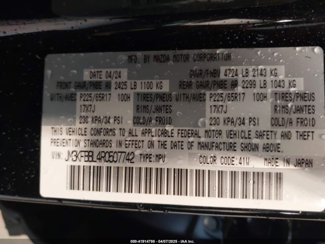 JM3KFBBL4R0507742 Mazda Cx-5 2.5 S Select