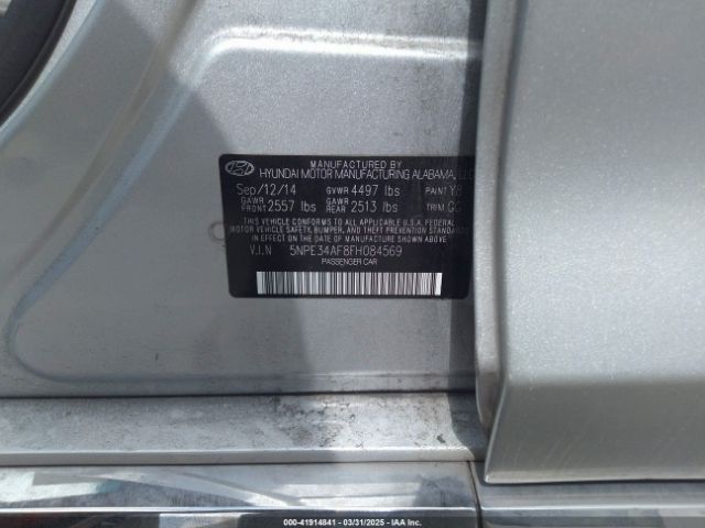 5NPE34AF8FH084569 Hyundai Sonata Sport
