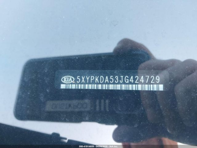 5XYPKDA53JG424729 KIA Sorento 3.3l Sx