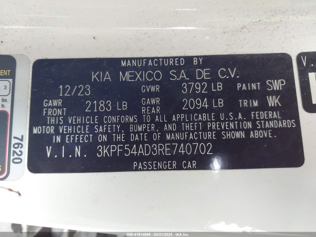 KIA mpi nu 2024 3KPF54AD3RE740702 Image 9