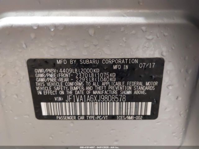 JF1VA1A6XJ9808578 Subaru WRX
