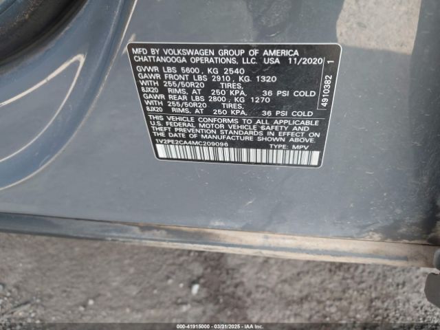 2021 VOLKSWAGEN ATLAS CROSS SPORT 1V2PE2CA4MC209096 Photo 8