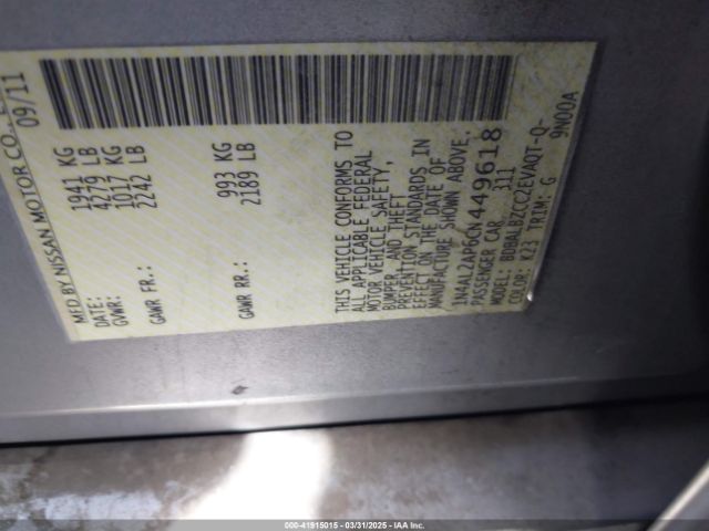 2012 NISSAN ALTIMA 1N4AL2AP6CN449618 Photo 8