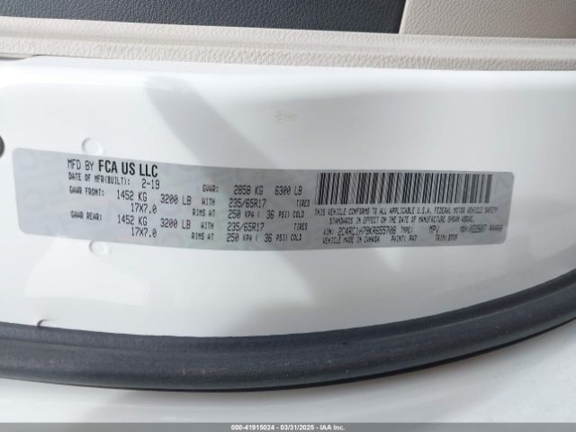 2019 CHRYSLER PACIFICA HYBRID 2C4RC1H79KR655708 Photo 8