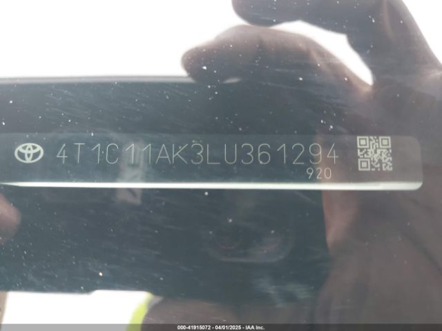 4T1C11AK3LU361294 Toyota CAMRY LE