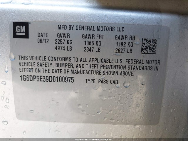 2013 CADILLAC CTS 1G6DP5E39D0100975 Photo 8