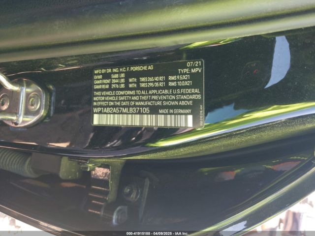 2021 PORSCHE MACAN WP1AB2A57MLB37105 Photo 8