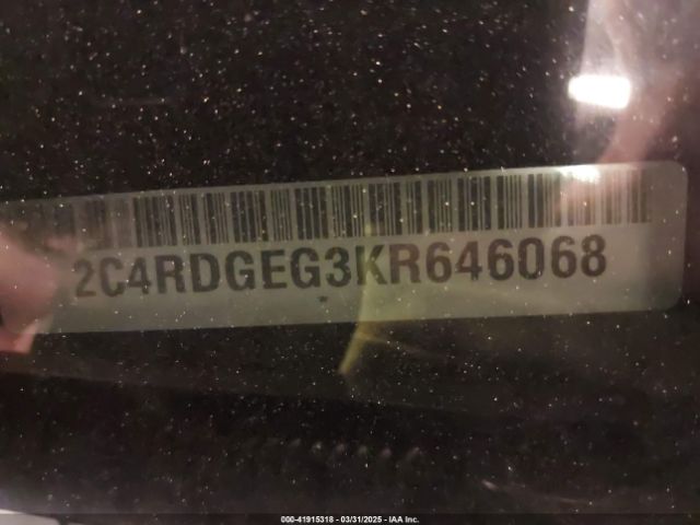 2C4RDGEG3KR646068 Dodge Grand Caravan Gt