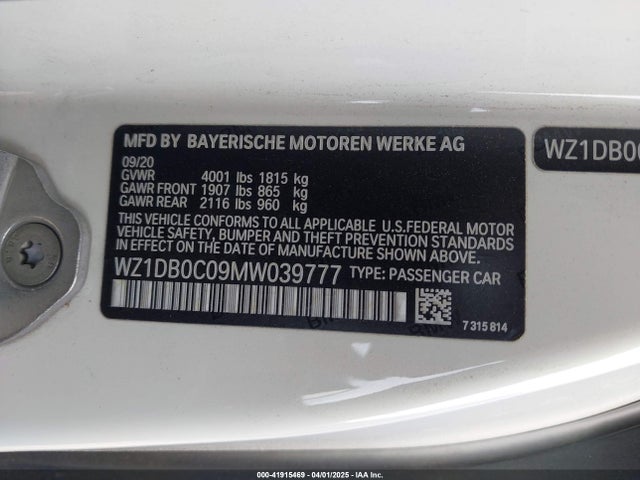 WZ1DB0C09MW039777 Toyota Supra