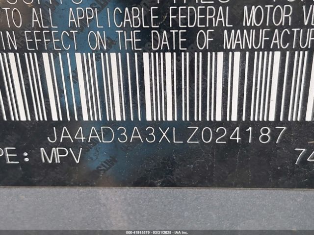 2020 MITSUBISHI OUTLANDER JA4AD3A3XLZ024187 Photo 8
