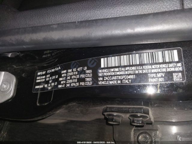 ZACCJABT8GPD34661 Jeep Renegade Latitude