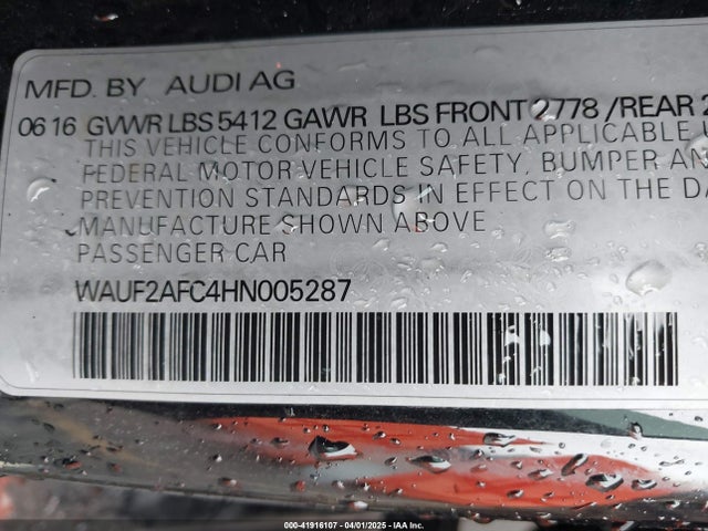 2017 AUDI A6 WAUF2AFC4HN005287 Photo 8