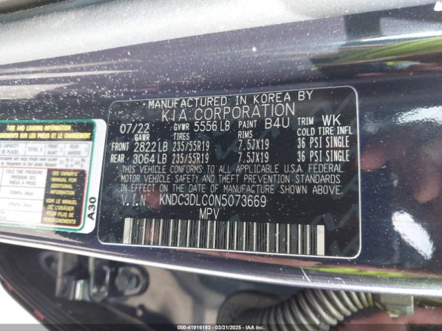 2022 KIA EV6 KNDC3DLC0N5073669 Photo 8