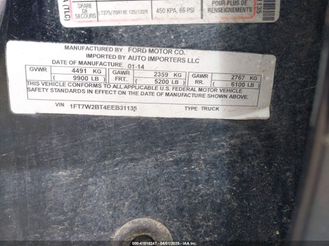 1FT7W2BT4EEB31135 Ford F-250 Lariat