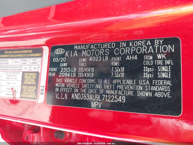 KNDJ63AU9L7122549 KIA Soul Gt-line