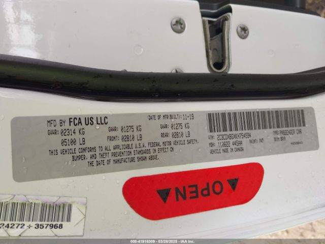 2019 DODGE CHARGER 2C3CDXBGXKH754594 Photo 8