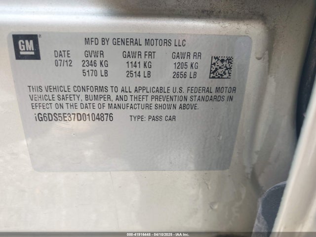 2013 CADILLAC CTS 1G6DS5E37D0104876 Photo 8