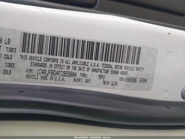 1C4RJFBG4FC955604 Jeep Grand Cherokee Limited