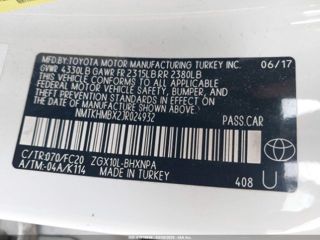 NMTKHMBX2JR024932 Toyota C-HR XLE